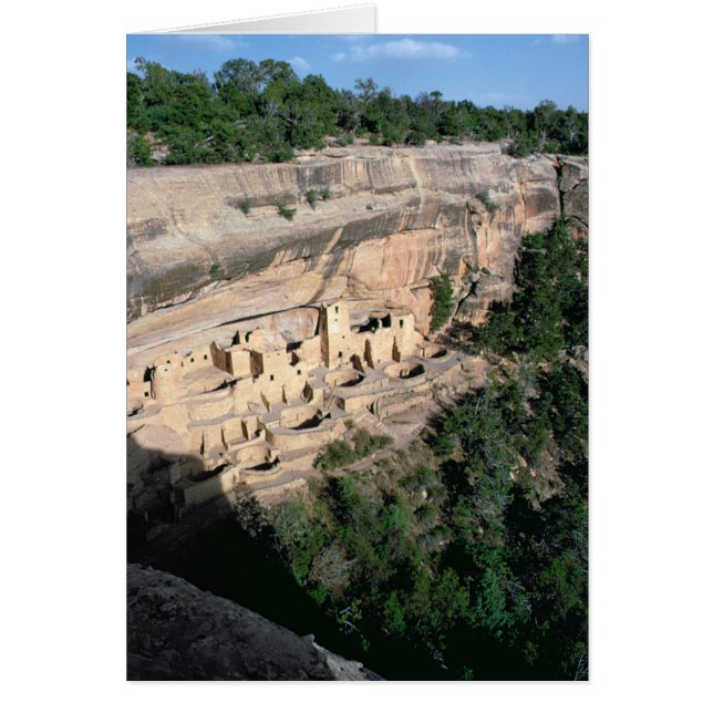 Pueblo Indian Cliff Bostäder Hälsningskort (Framsidan)