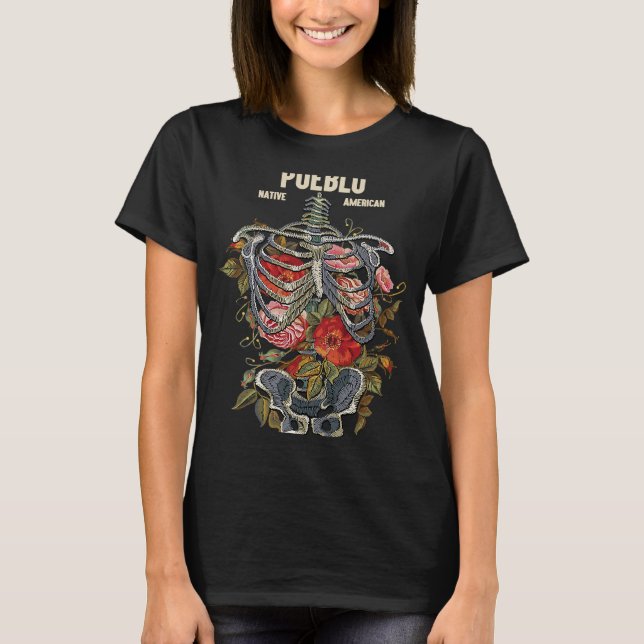 Pueblo Indian Tribe Ingengent BOHO Triba T Shirt (Framsida)
