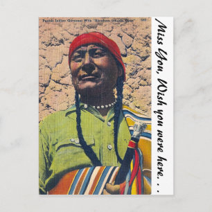 Pueblo Indian Vykort