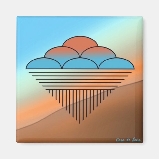 Pueblo Rain Magnet (Framsidan)