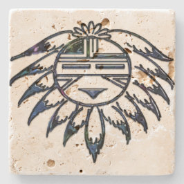 Pueblo Sol Native American Underlägg Sten