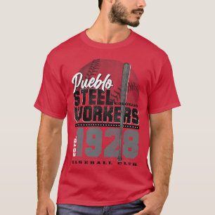 Pueblo Steel Workers Baseball T Shirt
