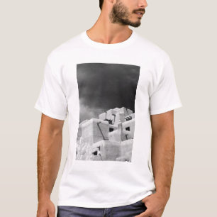 Pueblo stil adobe-inn på Loretto, Santa Fe, New 2 Tee Shirt