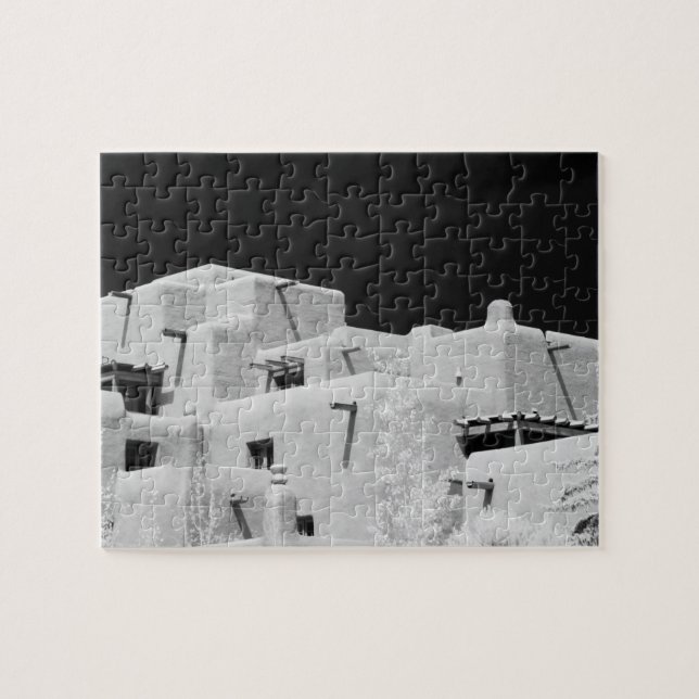 Pueblo stil adobe Inn vid Loretto, Santa Fe, New Pussel (Horisontell)