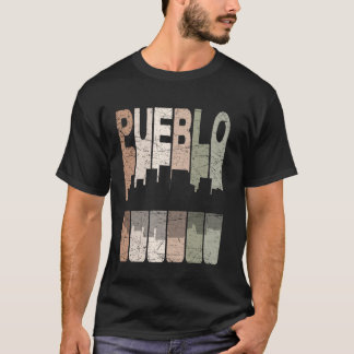 Pueblo Vintage Pueblo Colorado Retro Pueblo Skylin T Shirt