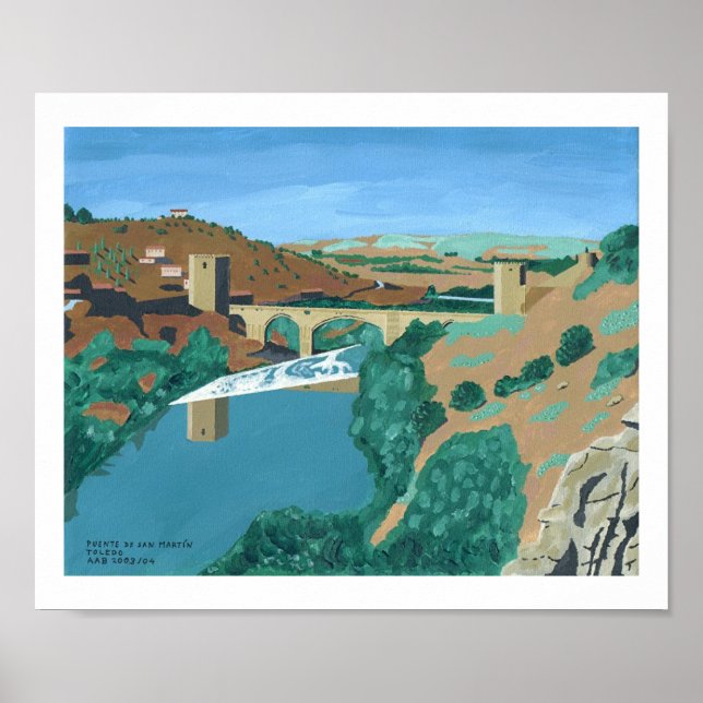 Puente de San Martin, Toledo Poster (Framsidan)