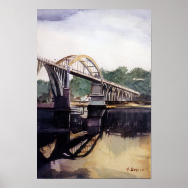 Puente del Pedrido (A Coruña) Poster (Framsidan)