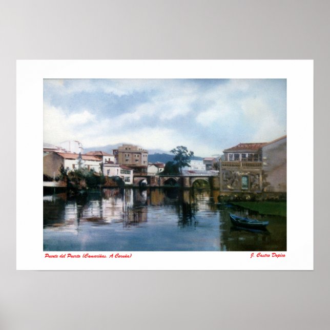 Puente del Puerto (Camariñas. A Coruña) Poster (Framsidan)