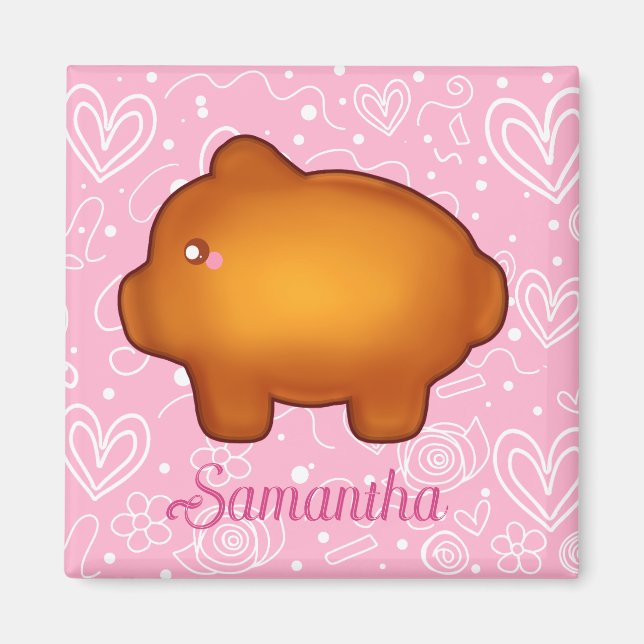 Puerquito De Piloncillo Pan Dulce Magnet (Framsidan)