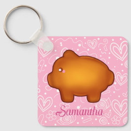 Puerquito De Piloncillo Pan Dulce Nyckelring