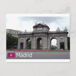 Puerta de Alcalá, Madrid Vykort