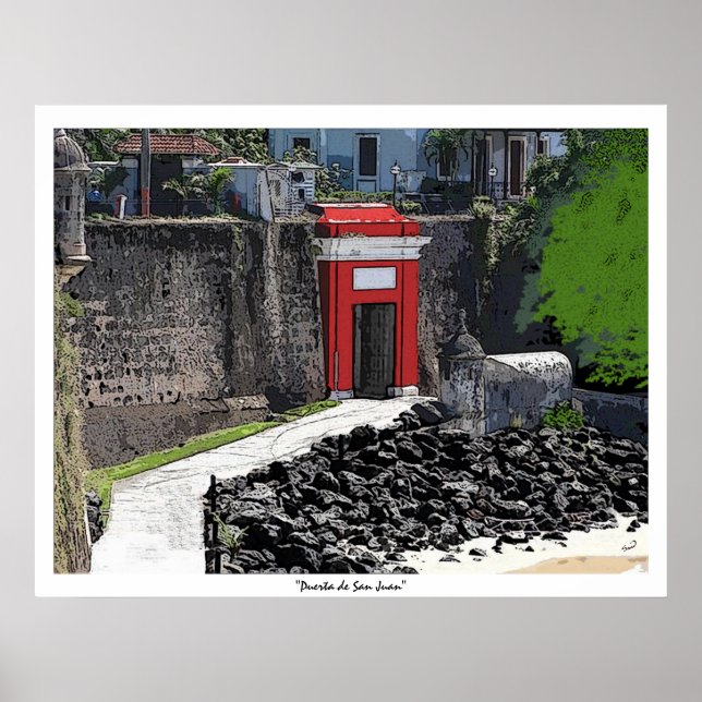 Puerta de San Juan Print Poster (Framsidan)