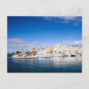 Puerto Banus Marina om Costa del Sol i Spanien Vykort