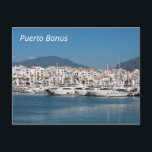 Puerto Banus Marina Vykort<br><div class="desc">Foto av Puerto Banus marina på costa del sol i södra Spanien</div>