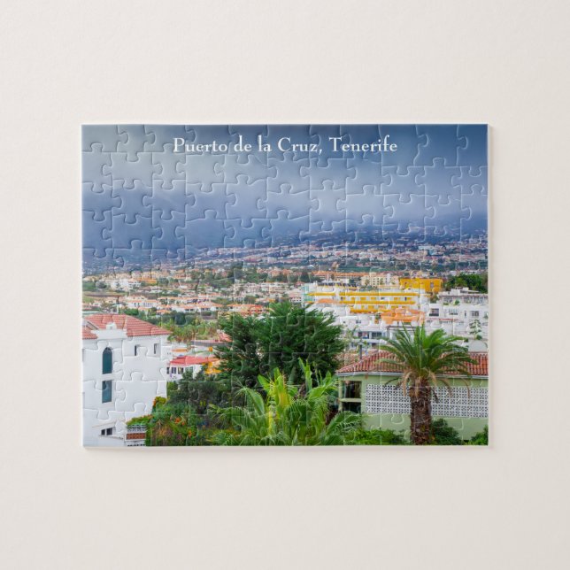 Puerto de la Cruz, Tenerife, Jigszons Puzzle Pussel (Horisontell)
