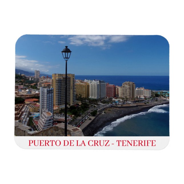 Puerto de la Cruz, Tenerife-kylmagnet Magnet (Horisontell)