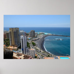 Puerto de la Cruz, Tenerife, Spanien Poster