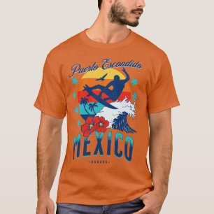 Puerto Escondido Oaxaca Mexico Big Wave Surfing T Shirt