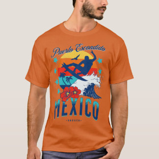 Puerto Escondido Oaxaca Mexico Big Wave Surfing T Shirt