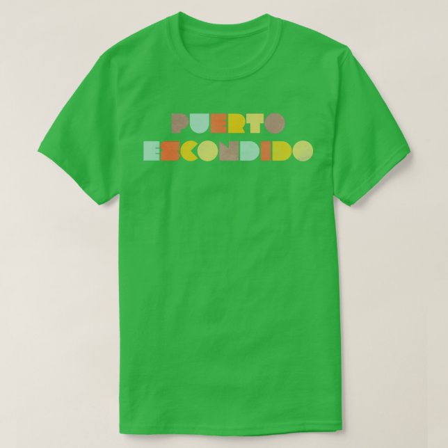 Puerto Escondido Vintage T Shirt (Design framsida)
