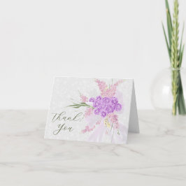 Puerto Madero Coquette Lilac Tydlig bow på Grå Tack Kort