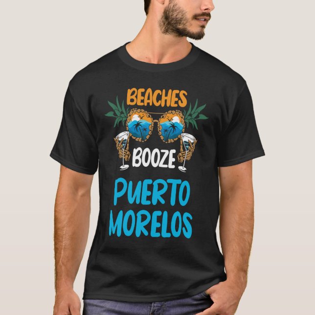 Puerto Morelos stränder Sprit Mexiko Vacation Part T Shirt (Framsida)