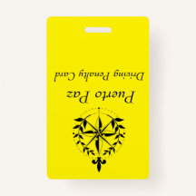 Puerto Paz - Körkort (gult)