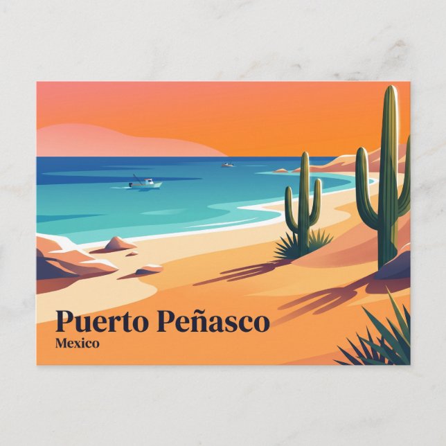 Puerto Peñasco Mexiko Vykort (Framsida)