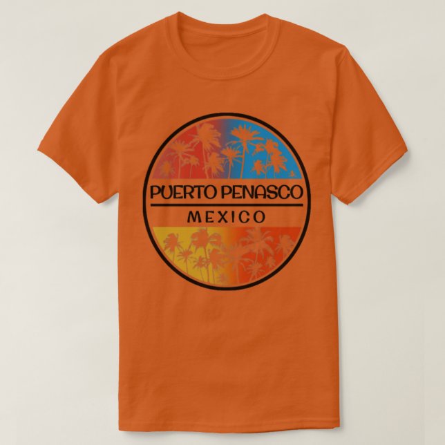 Puerto Penasco Rocky Point Mexiko Handflatan Träd T Shirt (Design framsida)