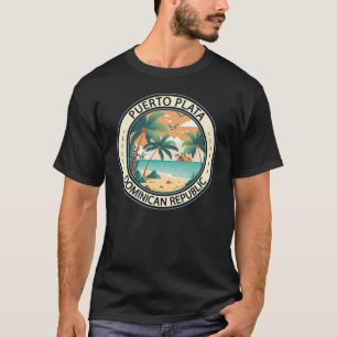 Puerto Plata Dominikanska republiken Hut Badge T Shirt