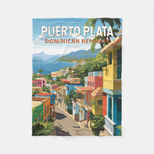 Puerto Plata Dominikanska republiken Travel Art Vi Fleecefilt