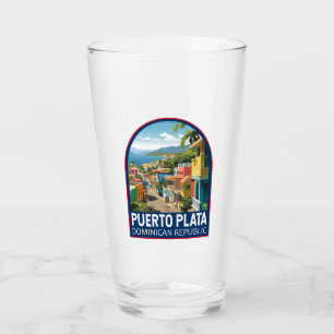 Puerto Plata Dominikanska republiken Travel Art Vi Glaskopp