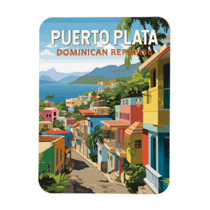 Puerto Plata Dominikanska republiken Travel Art Vi Magnet