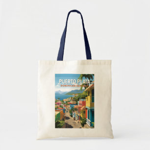 Puerto Plata Dominikanska republiken Travel Art Vi Tygkasse