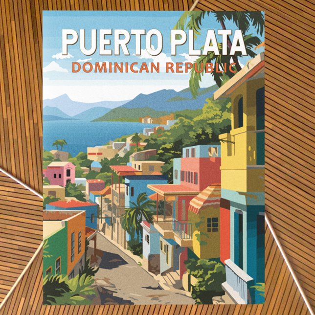 Puerto Plata Dominikanska republiken Travel Art Vi Vykort (Skapare uppladdad)