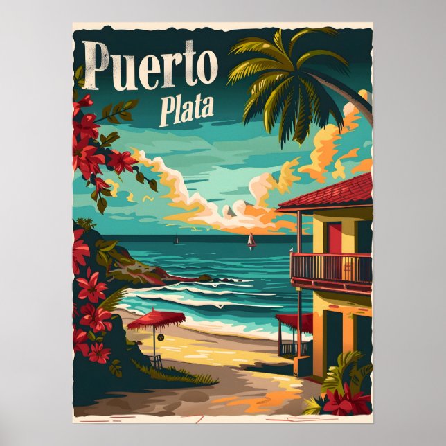 Puerto Plata: Tropiska stranden Poster (Framsidan)