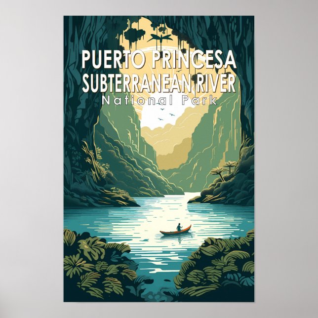 Puerto Princesa Subterranean River nationalpark Poster (Framsidan)