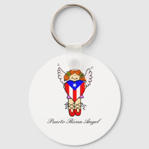 Puerto Rican Angel Keychain Nyckelring