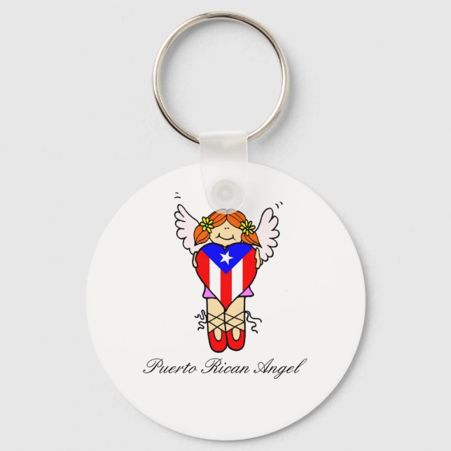 Puerto Rican Angel Keychain Nyckelring (Framsida)