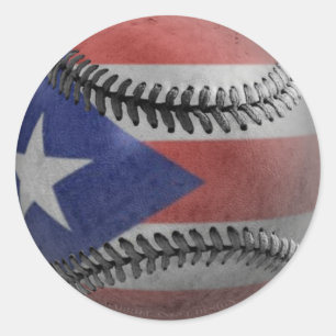 Puerto Rican Baseball Runt Klistermärke