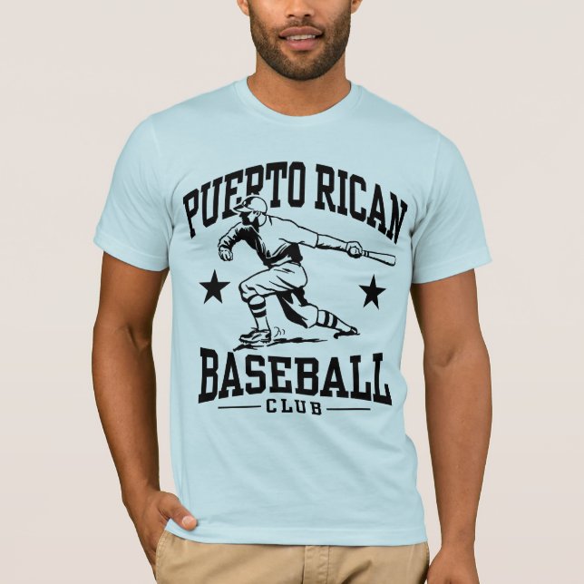 Puerto Rican Baseball T-shirt (Framsida)