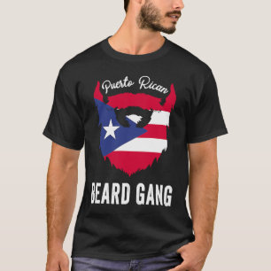 Puerto Rican Beard Gang Puerto Rico National Flagg T Shirt