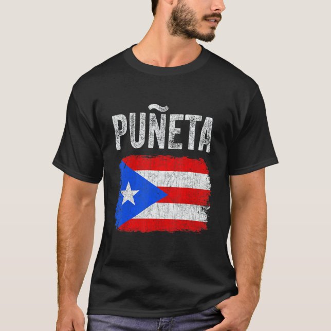 Puerto Rican Boricua Hispanic Puñeta Puerto Rico 1 T Shirt (Framsida)
