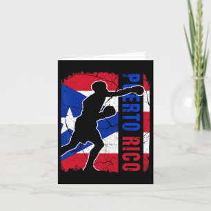 Puerto Rican Boxing Team Puerto Rico Flagga Boxing Kort