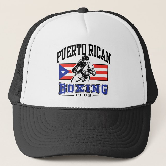 Puerto Rican Boxing Truckerkeps (Framsida)