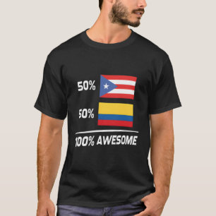 Puerto Rican Colombian Flagga Puerto Rico Colombia T Shirt