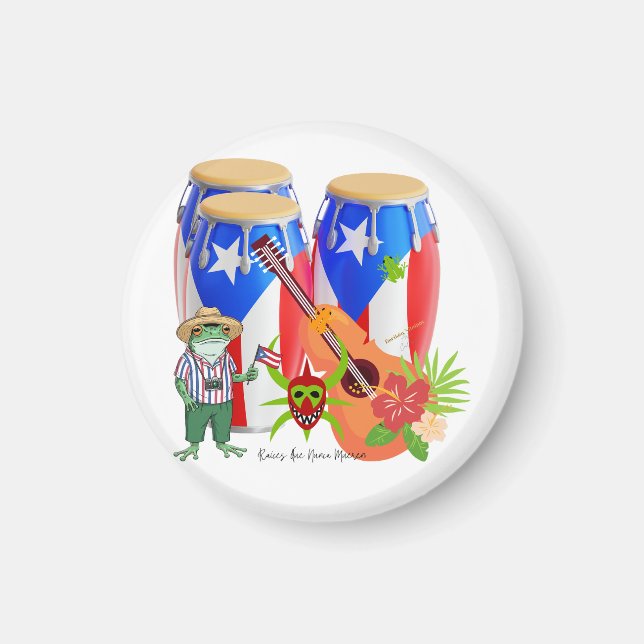 Puerto Rican Cultural Home Accent Magnet (Framsidan)