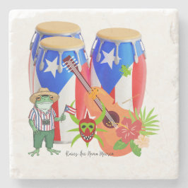 Puerto Rican Cultural Home Decor - Stone Coaster Stenunderlägg