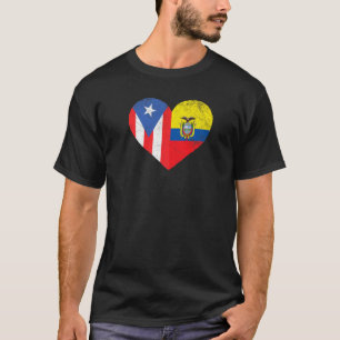 Puerto Rican Ecuadorian Flagga Puerto Rico Ecuador T Shirt