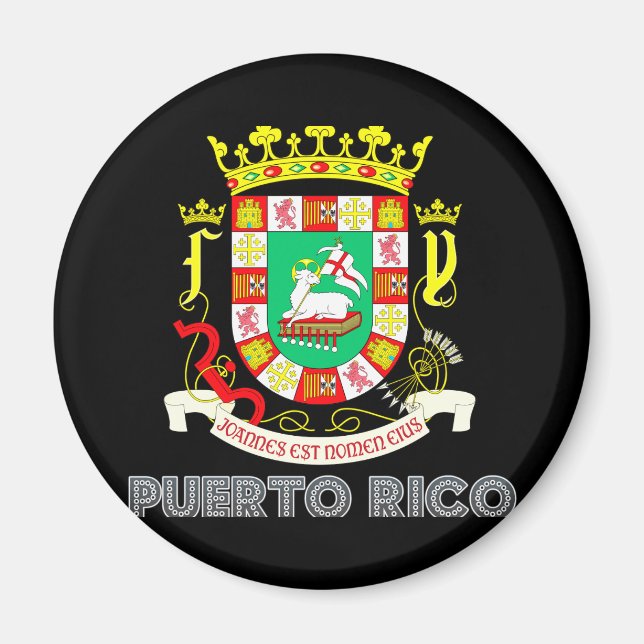 Puerto Rican Emblem Magnet (Framsidan)